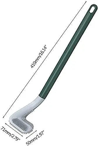 Toilet Brush- Wall-Mounted Long-Handled Golf Head Toilet Brush with Hook(Pack of 2)
